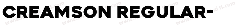 Creamson Regular字体转换
